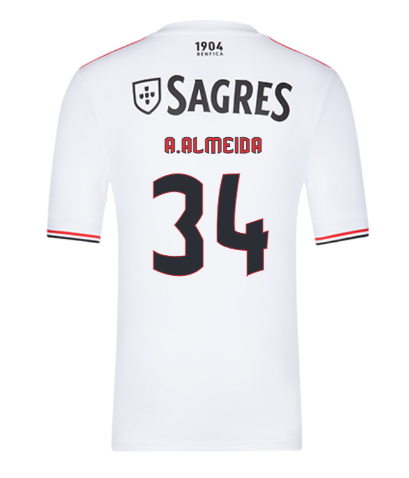 2021/22 Benfica Away Kit Soccer Jersey with A.Almeida 34 printing